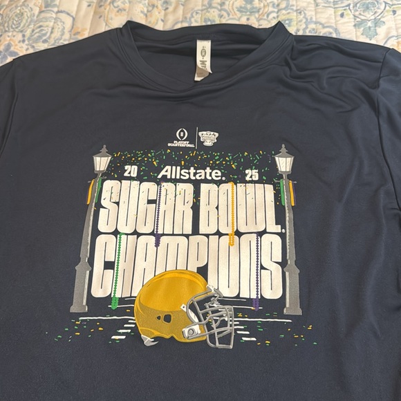 Allstate Sugar Bowl Champions T-Shirt Notre Dame Large - Picture 4 of 4